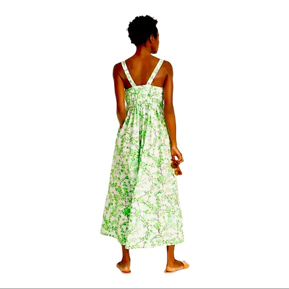 JCrew Gathered Tank Midi Dress, NWT - Picture 4 of 4